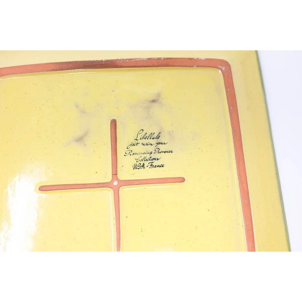 Serving Platter Romancing Provence Collections USA France Libellule Dragonfly